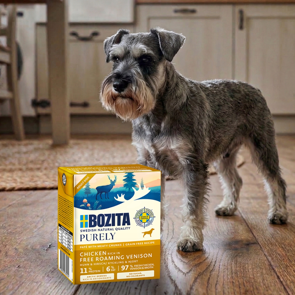Bozita Purely Pate Duoprotein Kurczak Dziczyzna 370g karma mokra dla psa